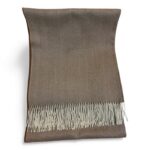 Écharpe Tricotée Chevron – Marron