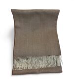 Écharpe Tricotée Chevron – Marron