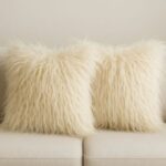 Housse de Coussin – Baby Alpaga Luxe (Crème, Poils Longs)