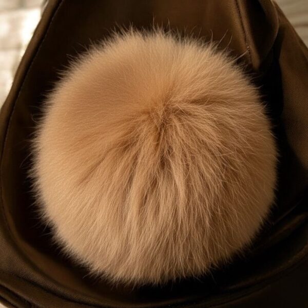 Porte-clés Boule Souple – Couleur Camel