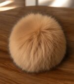 Porte-clés Boule Souple – Couleur Camel – Image 3