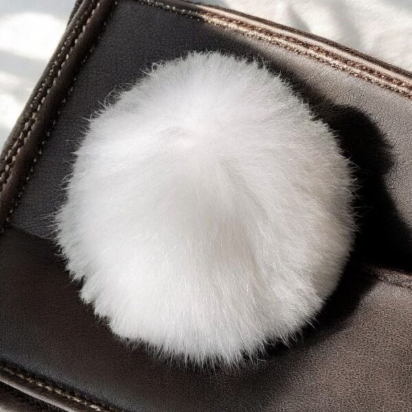 Porte-clés Boule Souple - Couleur Crème